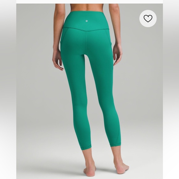 LULULEMON WUNDER TRAIN HIGH RISE TIGHT 28” GREEN COLOR NWT